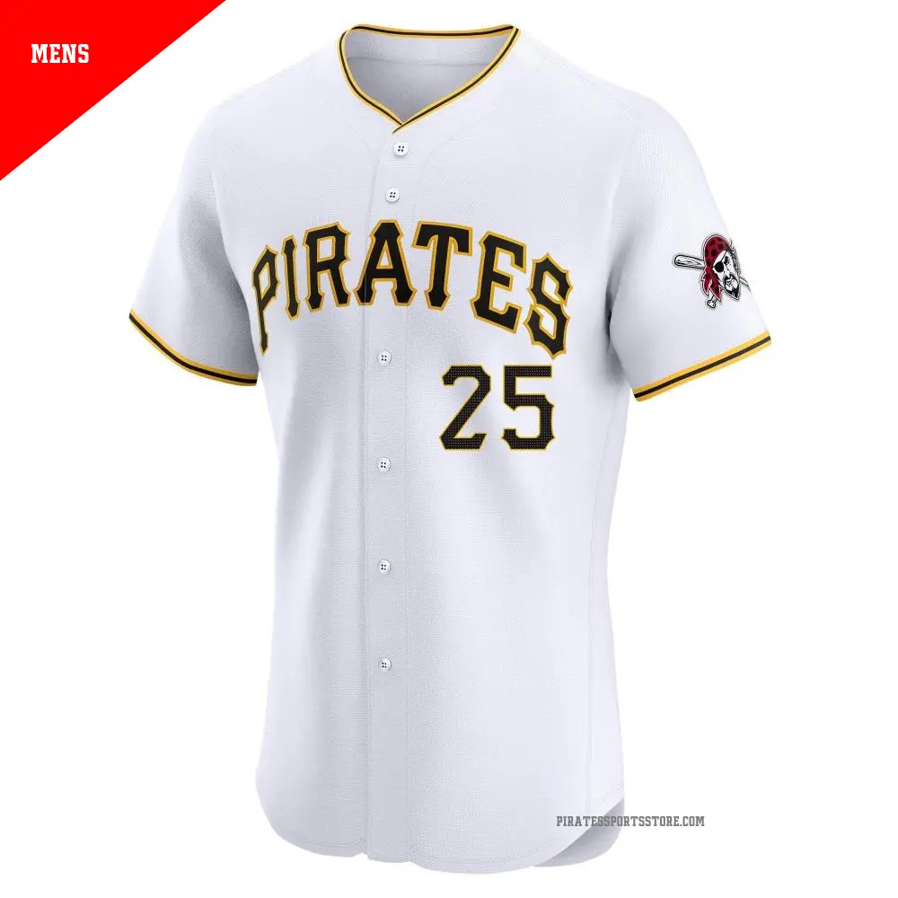 【超ポイントバック祭】 #25 Men's Yoshi Home Elite White Pirates Pittsburgh Tsutsugo 応援グッズ