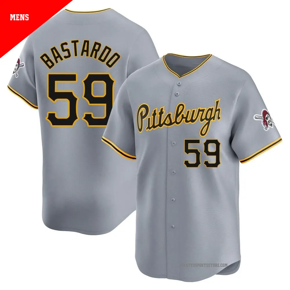 Men's ＃59 Antonio Bastardo Pittsburgh Pirates Gray Limited Away Jersey