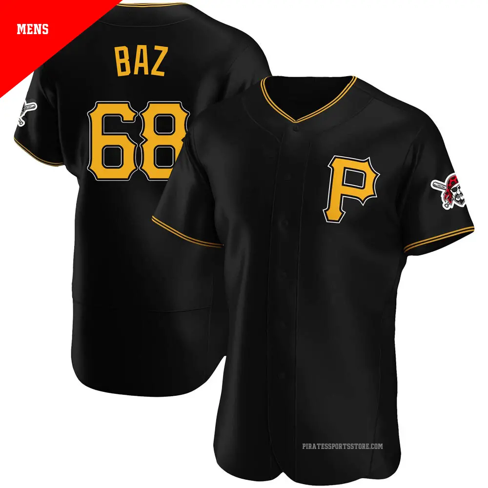 Men's ＃68 Shane Baz Pittsburgh Pirates Black Authentic Alternate Jersey